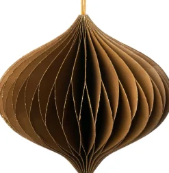 Intratuin kerst ornament Astrid ui goud D 9 H 10 cm