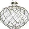 Intratuin kerst ornament Athenry ui transparant 8,5 x 8,5 x 8,3 cm