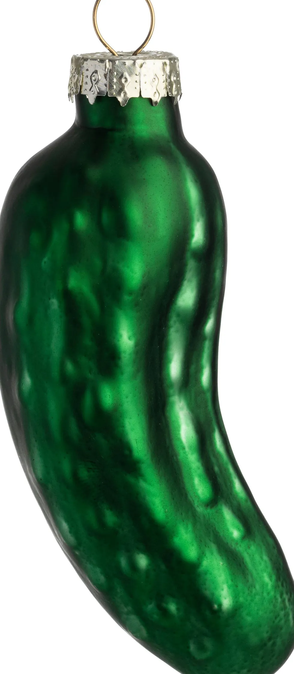 Intratuin kerst ornament augurk groen 3,5 x 3,5 x 10 cm
