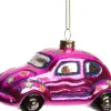 Intratuin kerst ornament auto roze 12 x 6 x 6 cm