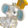 Intratuin kerst ornament baby's eerste olifant roze / geel 10,2 x 6,4 x 12,4 cm