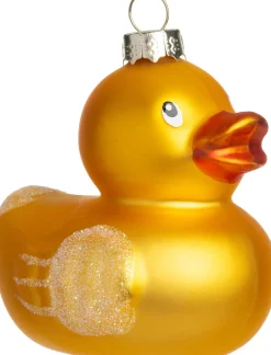 Intratuin kerst ornament badeend geel 8 x 6 x 9,5 cm