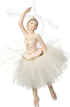 Intratuin kerst ornament ballerina roze 6,1 x 6,1 x 17,4 cm