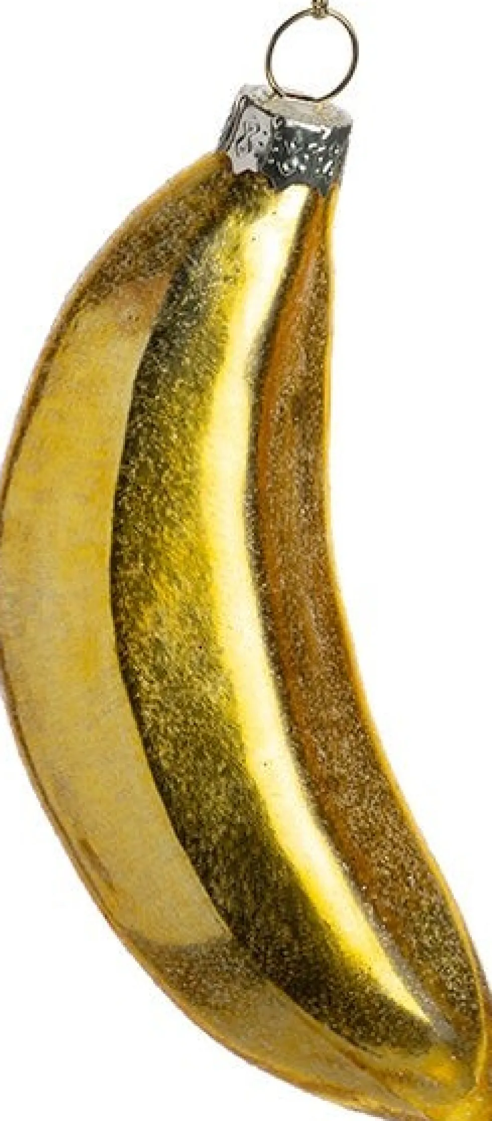Intratuin kerst ornament banaan goud 4 x 4 x 9,5 cm