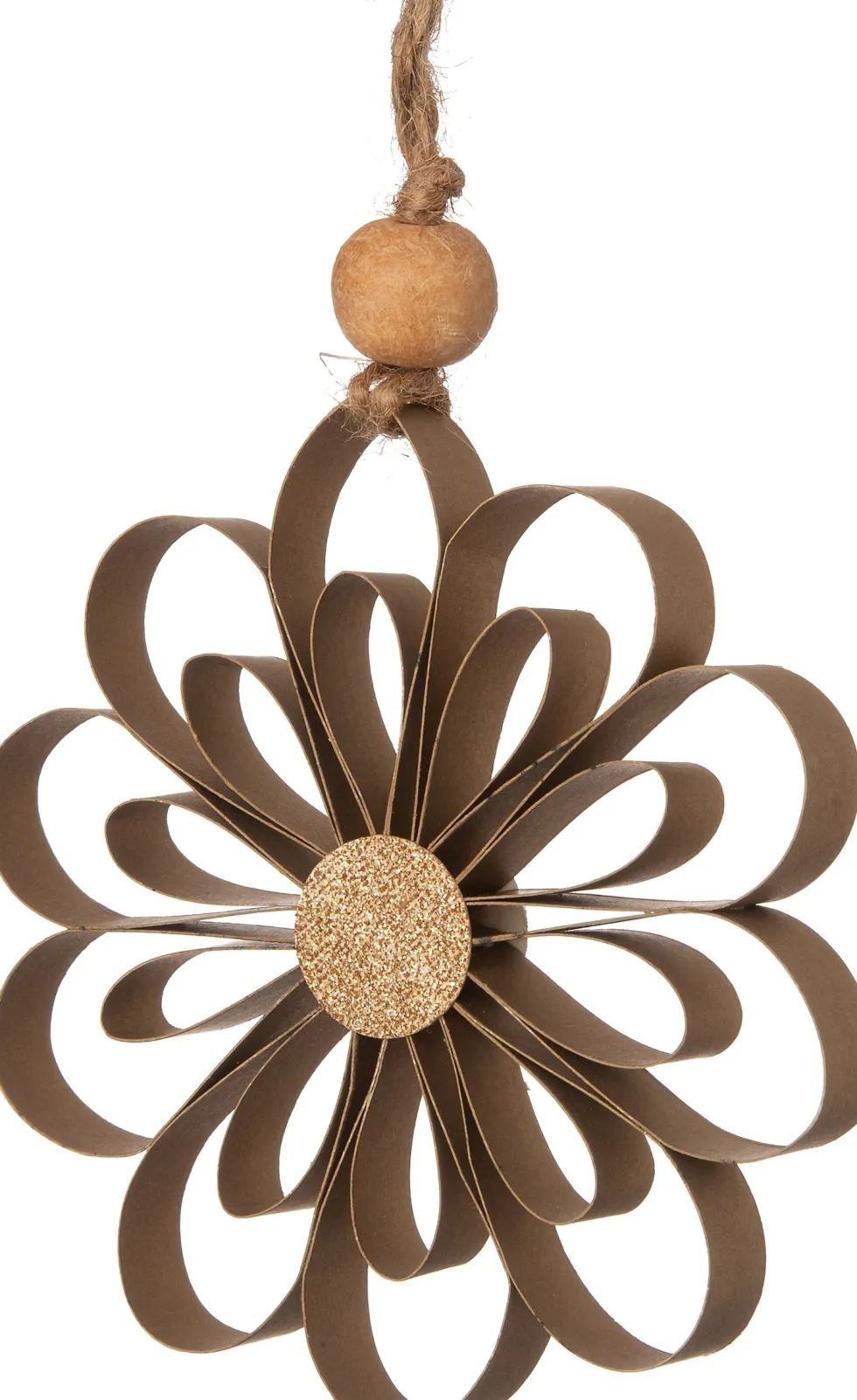 Intratuin kerst ornament bloem Florien goud D 10 cm