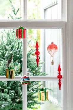 Intratuin kerst ornament boeken 6,5 x 9,5 x 7,5 cm