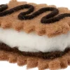 Intratuin kerst ornament Bolo ijs sandwich bruin 8,5 x 7 x 5 cm