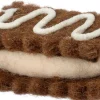 Intratuin kerst ornament Bolo ijs sandwich donkerbruin 8,5 x 7 x 5 cm