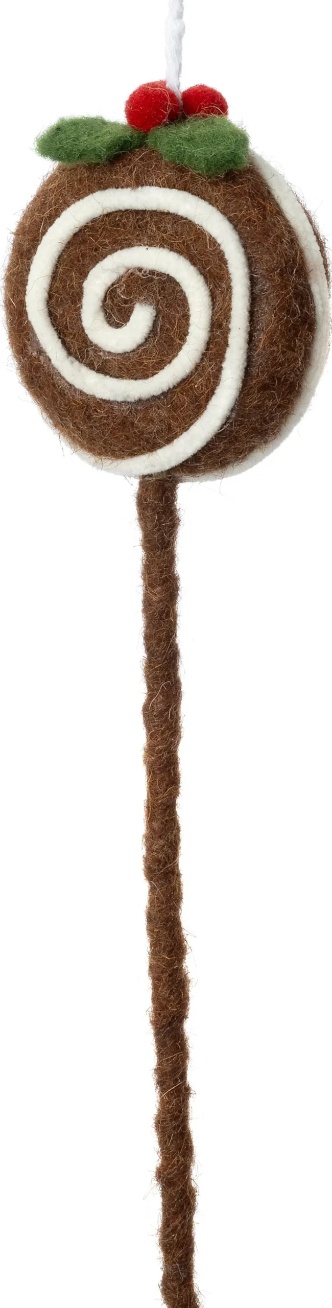 Intratuin kerst ornament Bolo lolly bruin 6 x 6,5 x 24 cm