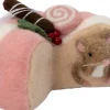 Intratuin kerst ornament Bolo muis taart roze 13,5 x 15,5 x 9 cm
