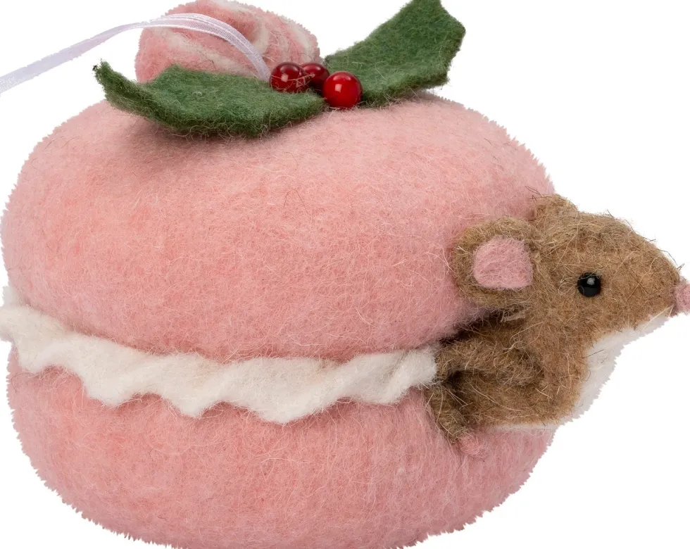 Intratuin kerst ornament Bolo muis taart roze 15 x 12 x 10 cm