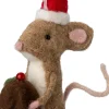 Intratuin kerst ornament Bolo muis taart bruin 4 x 7 x 17 cm