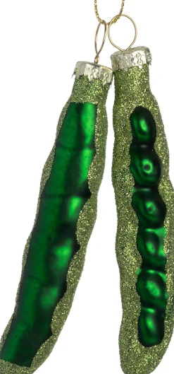 Intratuin kerst ornament boon groen 1,8 x 1,8 x 9,2 cm