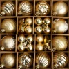 Intratuin kerst ornament box goud D 3-6 cm 42-delig