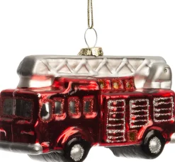 Intratuin kerst ornament brandweerauto 8,6 x 3,8 x 6,3 cm