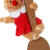 Intratuin kerst ornament Brody gemberkoekman vork bruin 9 x 5 x 23 cm