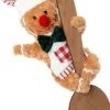 Intratuin kerst ornament Brody gemberkoekman lepel bruin 9 x 5 x 23 cm
