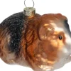 Intratuin kerst ornament cavia bruin 9,1 x 6,3 x 5,4 cm