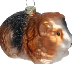 Intratuin kerst ornament cavia bruin 9,1 x 6,3 x 5,4 cm