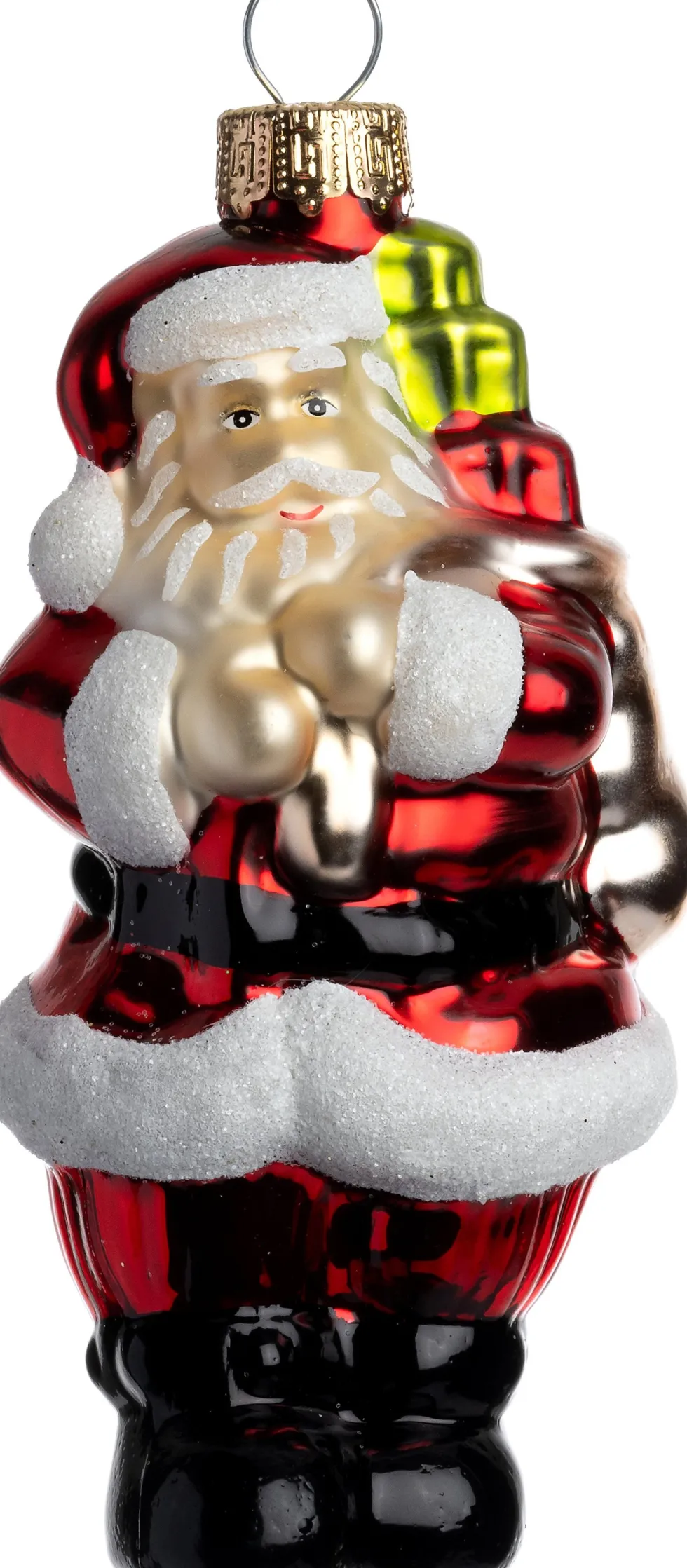 Intratuin kerst ornament Cobie kerstman rood 6,2 x 5,8 x 11,5 cm