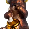 Intratuin kerst ornament Cobie beer bruin 7,1 x 7 x 10,6 cm