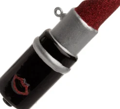 Intratuin kerst ornament Cody lippenstift zwart D 3 H 9,5 cm