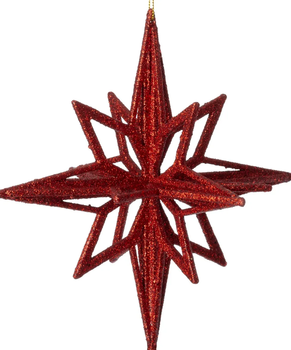Intratuin kerst ornament Comet ster rood D 20 H 20 cm
