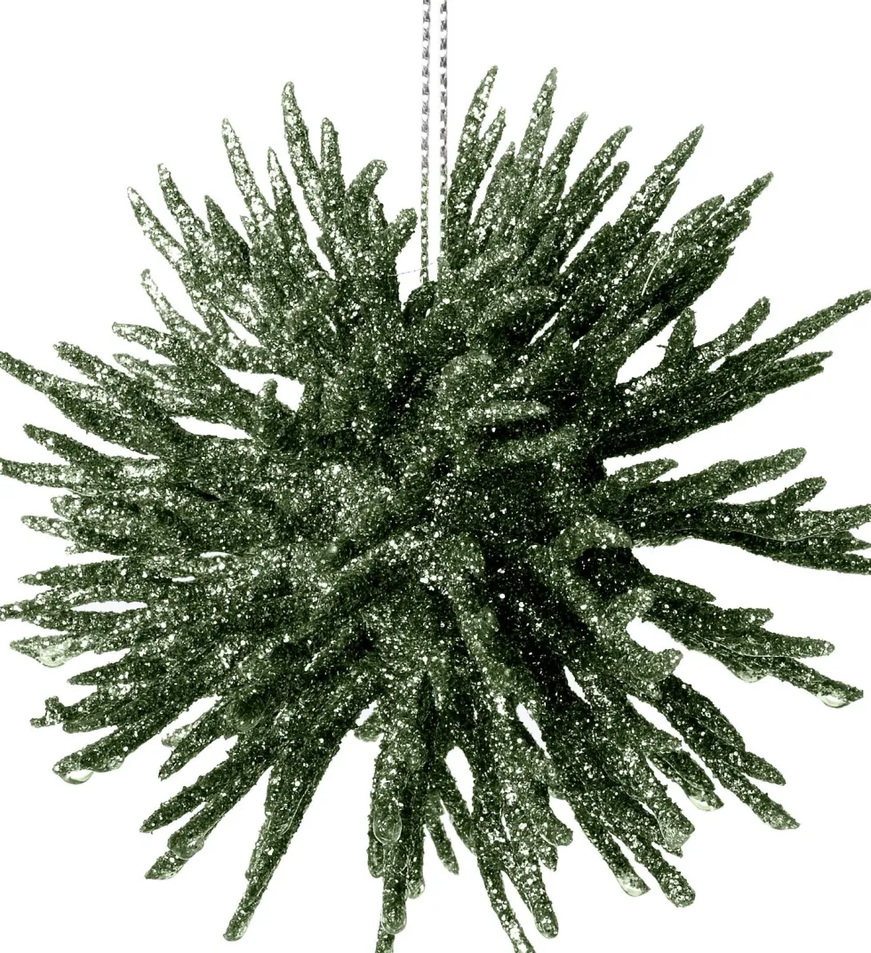 Intratuin kerst ornament Coral groen D 9 H 9 cm