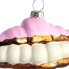 Intratuin kerst ornament crompouce roze / goud 4,9 x 9,5 x 4,7 cm