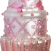 Intratuin kerst ornament cupcake roze 5,5 x 5,5 x 12 cm