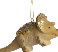 Intratuin kerst ornament Dino goud 11 x 5 x 3,5 cm
