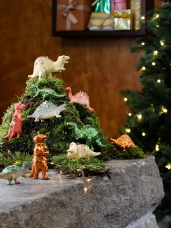 Intratuin kerst ornament Dino groen 12 x 8 x 3,5 cm