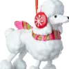 Intratuin kerst ornament Donn poedel met kerstpak 9,4 x 3,6 x 8,6 cm