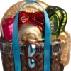 Intratuin kerst ornament draagmand 8 x 4,2 x 10,5 cm