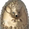 Intratuin kerst ornament egel grijs 5,5 x 5,5 x 8,5 cm