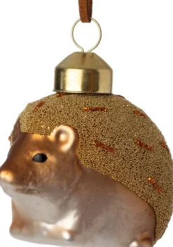 Intratuin kerst ornament egel bruin 6 x 4,5 x 4,5 cm