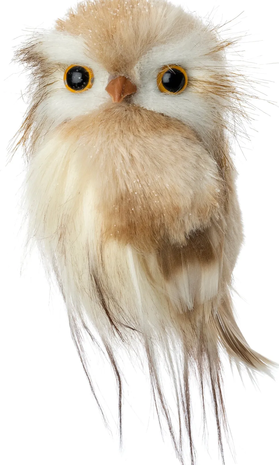 Intratuin kerst ornament Euli uil beige 7 x 6 x 10 cm