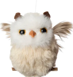 Intratuin kerst ornament Euli uil bruin 9 x 8 x 8 cm