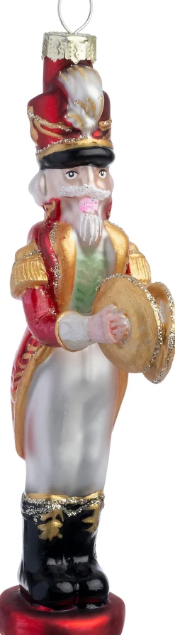 Intratuin kerst ornament fanfaremuzikant bekkens 5 x 5,6 x 18 cm