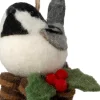 Intratuin kerst ornament Fauni vogel grijs 6 x 9 x 12 cm