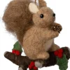 Intratuin kerst ornament Fauni eekhoorn bruin 15 x 7,5 x 15 cm