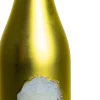 Intratuin kerst ornament fles met glas goud 5,5 x 4,2 x 14,1 cm
