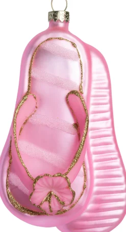 Intratuin kerst ornament flipflops roze 7 x 6,5 x 12 cm