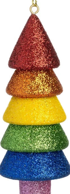 Intratuin kerst ornament Frenchpark boom 4 x 4 x 10,2 cm