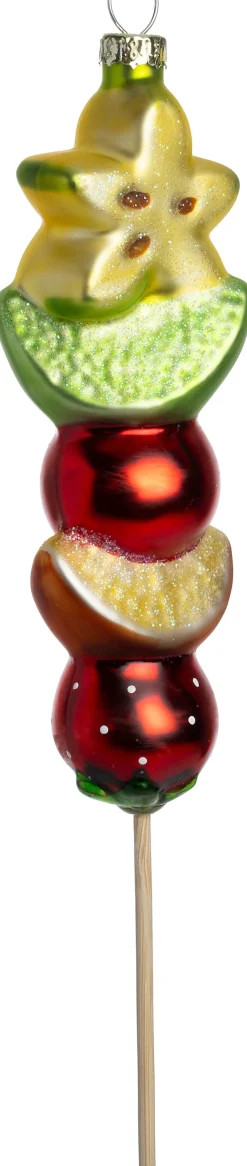 Intratuin kerst ornament fruitprikker goud 4,2 x 3 x 19 cm