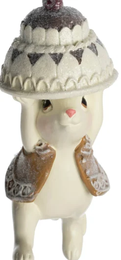 Intratuin kerst ornament Gemma muis 7 x 4 x 9,5 cm