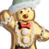 Intratuin kerst ornament Ginny peperkoekman goud 8 x 3,7 x 13 cm