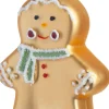 Intratuin kerst ornament Ginny peperkoekman goud 6,5 x 2,6 x 10 cm