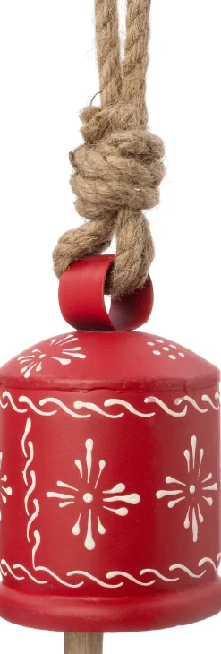 Intratuin kerst ornament Glock rood 8 x 7 x 11 cm