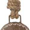 Intratuin kerst ornament Glock bruin 8 x 4 x 9 cm